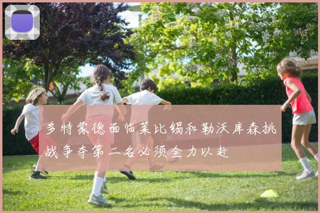 多特蒙德面临莱比锡和勒沃库森挑战争夺第二名必须全力以赴